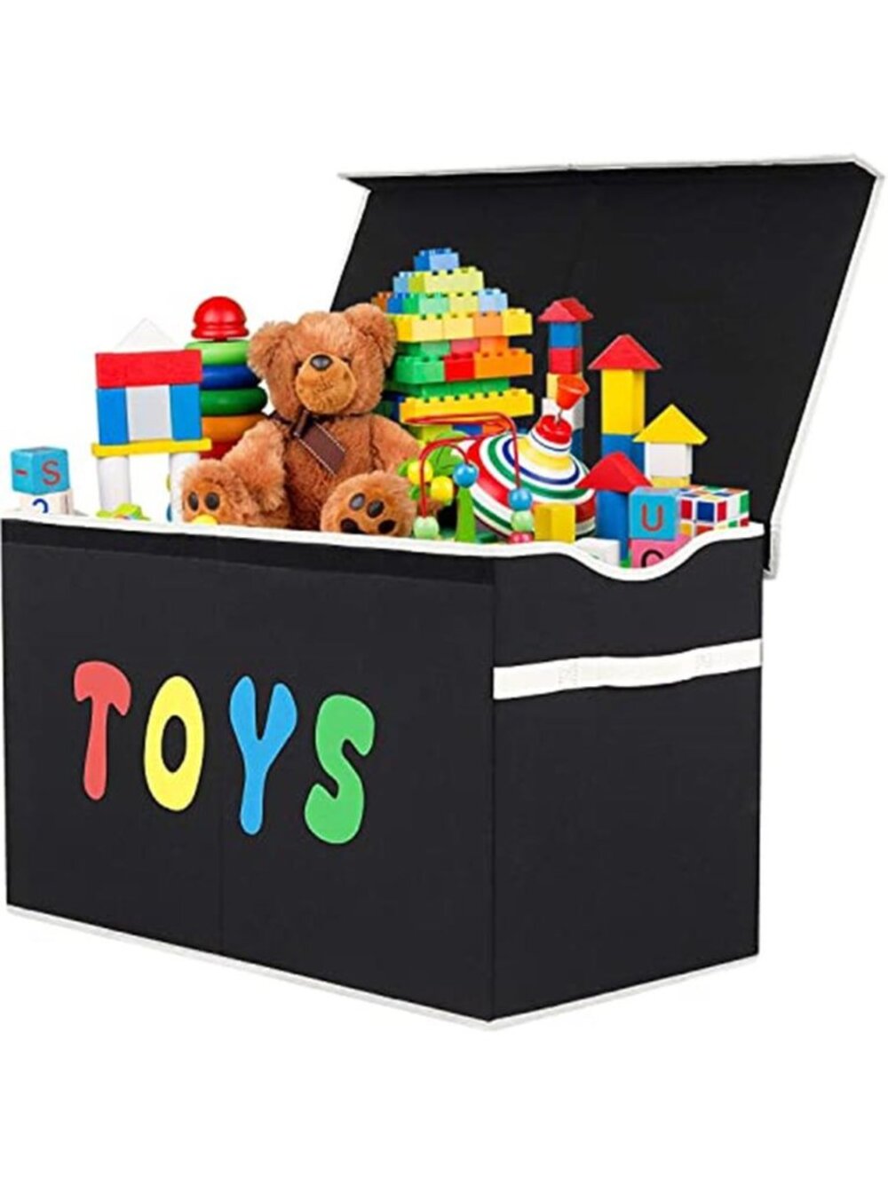 New Toy Box Chest, Collapsible Sturdy Storage Bins with Lids, Extra Large